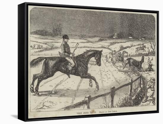 Very Fond of It-John Leech-Framed Stretched Canvas