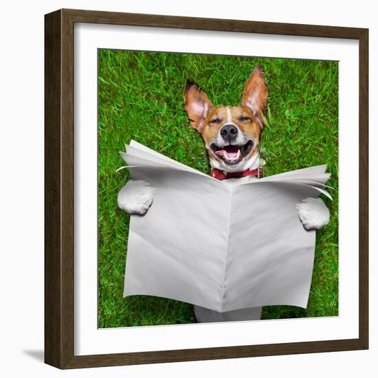 Very Funny Dog-Javier Brosch-Framed Photographic Print