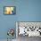 Very Retro Blue-Lanie Loreth-Framed Stretched Canvas displayed on a wall