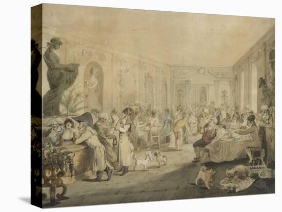 Very's Restaurant in the Palais Royal, Paris, 1803-John Nixon-Stretched Canvas