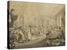 Very's Restaurant in the Palais Royal, Paris, 1803-John Nixon-Stretched Canvas