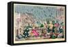 Very Unpleasant Weather, or the Old Saying Verified "Raining Cats, Dogs and Pitchforks!"-George Cruikshank-Framed Stretched Canvas
