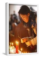 Vesak celebration at Vincennes Buddhist temple, France-Godong-Framed Photographic Print