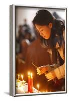 Vesak celebration at Vincennes Buddhist temple, France-Godong-Framed Photographic Print