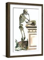 Vesalius: Skeleton, 1543-Andreas Vesalius-Framed Giclee Print