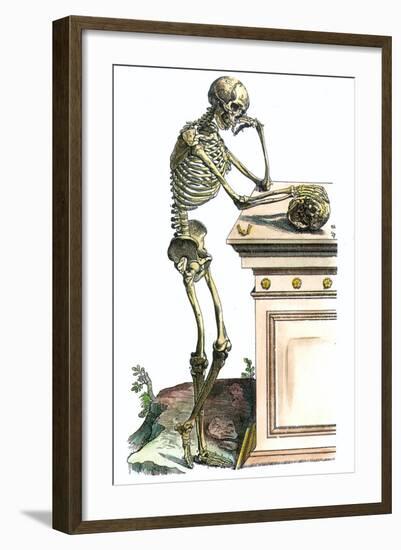 Vesalius: Skeleton, 1543-Andreas Vesalius-Framed Giclee Print