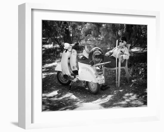 Vespa a Riposo-Pete Richardson-Framed Photographic Print