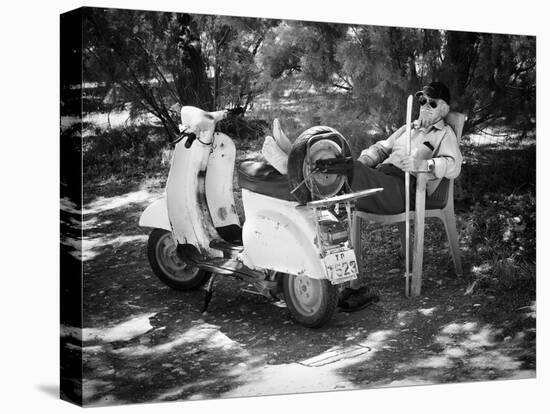 Vespa a Riposo-Pete Richardson-Stretched Canvas