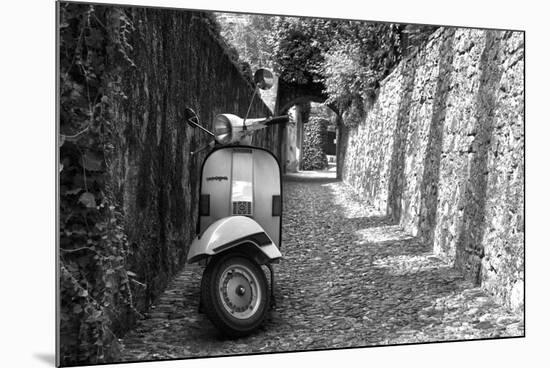 Vespa In Alley Amalfi, Italy Poster-null-Mounted Photo