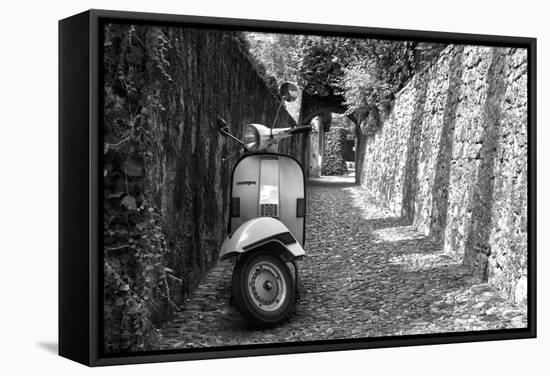 Vespa In Alley Amalfi, Italy Poster-null-Framed Stretched Canvas