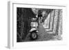 Vespa In Alley Amalfi, Italy Poster-null-Framed Photo