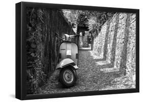 Vespa In Alley Amalfi, Italy-null-Framed Poster