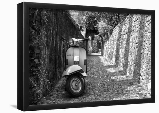 Vespa In Alley Amalfi, Italy-null-Framed Poster