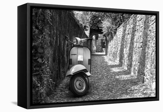 Vespa In Alley Amalfi, Italy-null-Framed Stretched Canvas