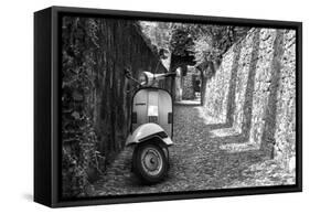 Vespa In Alley Amalfi, Italy-null-Framed Stretched Canvas