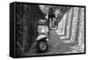 Vespa In Alley Amalfi, Italy-null-Framed Stretched Canvas