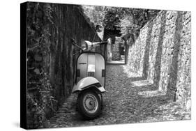 Vespa In Alley Amalfi, Italy-null-Stretched Canvas