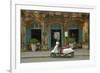 Vespa scooter and The Hill Station Deli and Boutique, Hoi An, Vietnam-David Wall-Framed Photographic Print