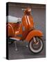 Vespa Scooter, Llanes, Spain-Walter Bibikow-Stretched Canvas