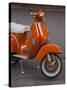 Vespa Scooter, Llanes, Spain-Walter Bibikow-Stretched Canvas