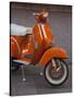 Vespa Scooter, Llanes, Spain-Walter Bibikow-Stretched Canvas
