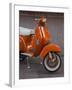 Vespa Scooter, Llanes, Spain-Walter Bibikow-Framed Premium Photographic Print