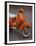 Vespa Scooter, Llanes, Spain-Walter Bibikow-Framed Premium Photographic Print