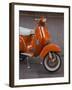 Vespa Scooter, Llanes, Spain-Walter Bibikow-Framed Photographic Print