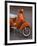 Vespa Scooter, Llanes, Spain-Walter Bibikow-Framed Photographic Print