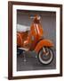 Vespa Scooter, Llanes, Spain-Walter Bibikow-Framed Photographic Print