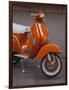 Vespa Scooter, Llanes, Spain-Walter Bibikow-Framed Photographic Print