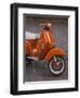 Vespa Scooter, Llanes, Spain-Walter Bibikow-Framed Photographic Print