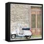 Vespa with Porte Vecchio-Tosh-Framed Stretched Canvas