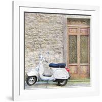 Vespa with Porte Vecchio-Tosh-Framed Art Print