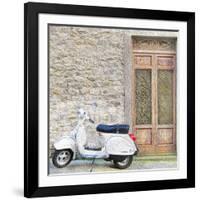 Vespa with Porte Vecchio-Tosh-Framed Art Print