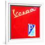 Vespa-Tosh-Framed Art Print