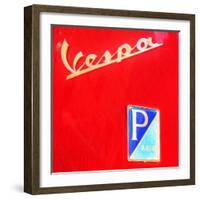 Vespa-Tosh-Framed Art Print