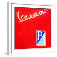 Vespa-Tosh-Framed Art Print