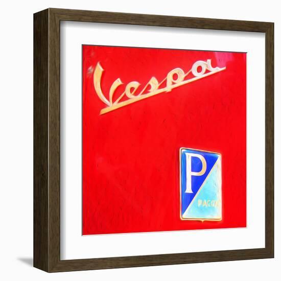 Vespa-Tosh-Framed Art Print