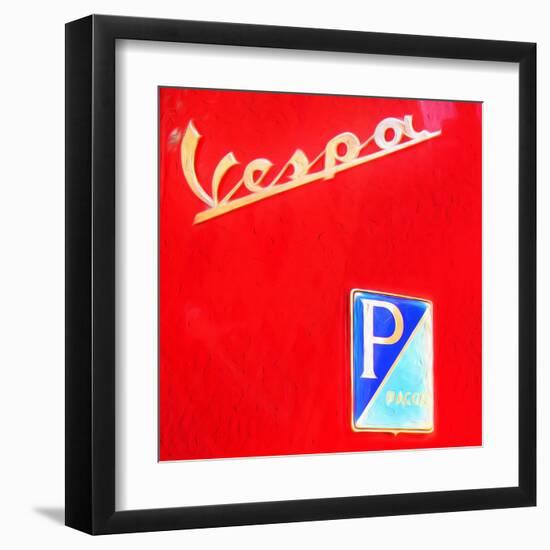 Vespa-Tosh-Framed Art Print