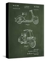 Vespa-Patent-Stretched Canvas