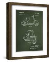 Vespa-Patent-Framed Art Print