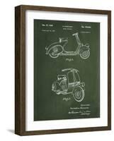 Vespa-Patent-Framed Art Print