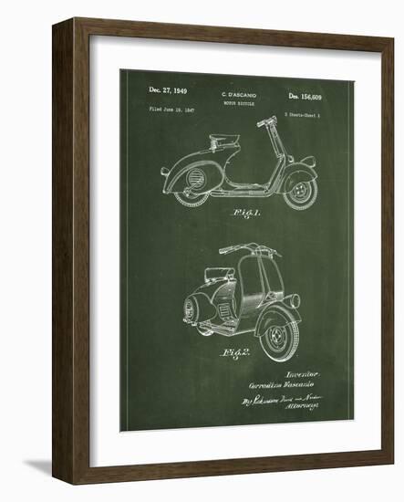 Vespa-Patent-Framed Art Print