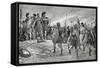 Vespasian Rescued by His Son Titus, Illustration from 'Hutchinson's History of the Nations', c.1910-Richard Caton Woodville-Framed Stretched Canvas