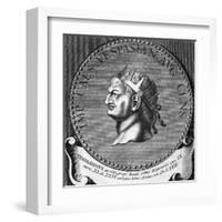 Vespasianus Crowned-null-Framed Art Print