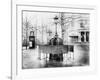 Vespasienne (Public Urinal) on the Grands Boulevards, Paris, C.1900 (B/W Photo)-French Photographer-Framed Giclee Print