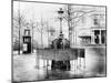 Vespasienne (Public Urinal) on the Grands Boulevards, Paris, C.1900 (B/W Photo)-French Photographer-Mounted Giclee Print