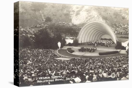 Vesper Service at Hollywood Bowl, Los Angeles, California-null-Stretched Canvas