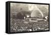 Vesper Service at Hollywood Bowl, Los Angeles, California-null-Framed Stretched Canvas